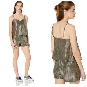 BB Dakota Jack Gold Metallic Romper